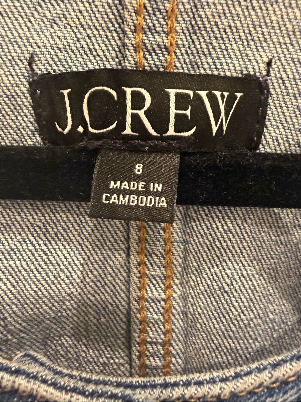 J. Crew Louisa Denim Lady Jacket with Gold Buttons - Picture 8 of 8